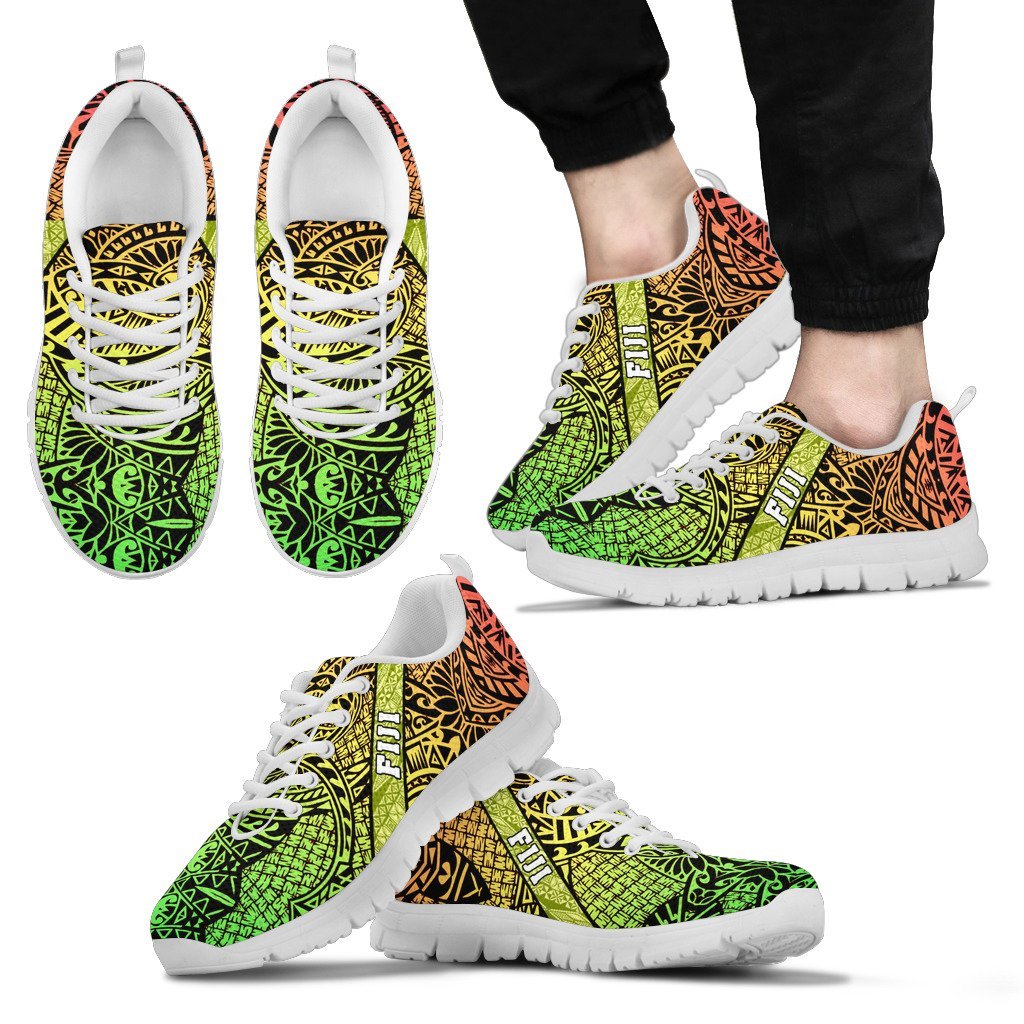 Fiji Poly Tribal Colorful Sneakers - Vibe Hoodie Shop