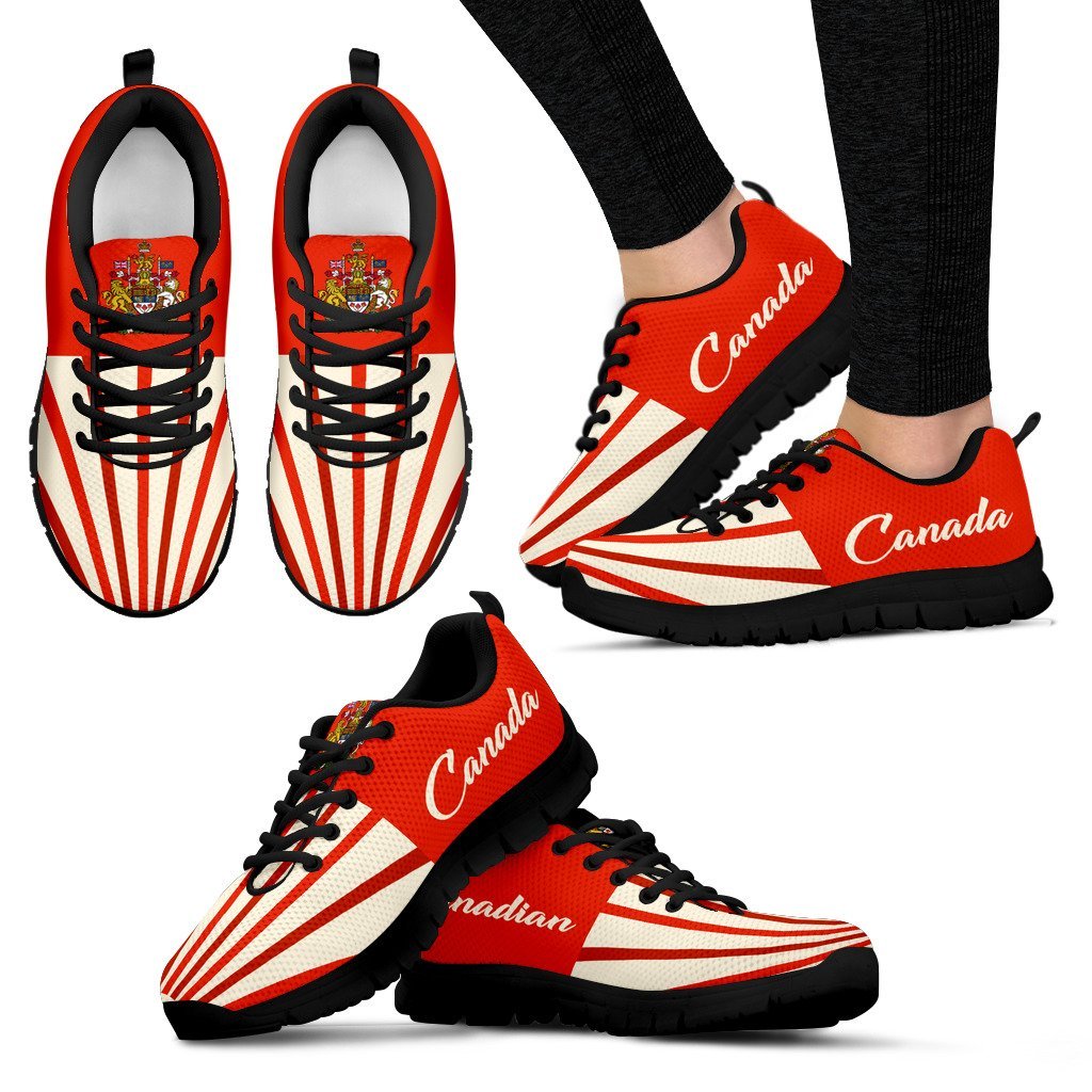 Canada Coat Of Arms Sneakers - Vibe Hoodie Shop