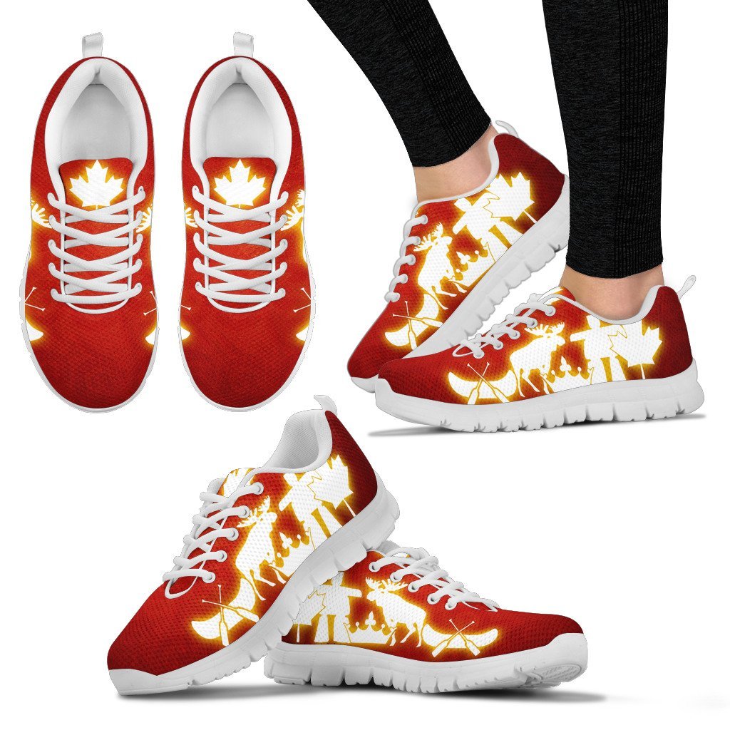 Canada Maple Leaf Unisex Sneakers - Vibe Hoodie Shop