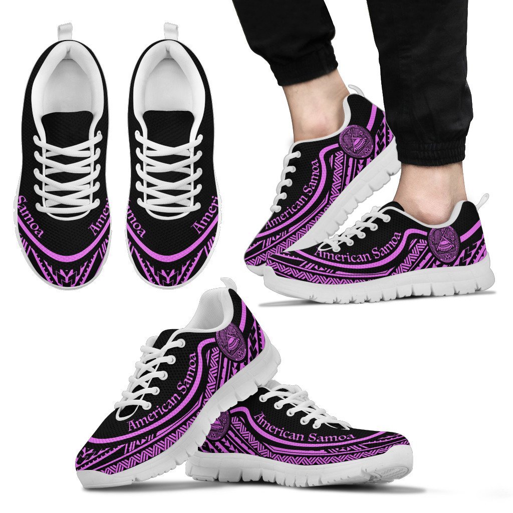 American Samoa Wave Sneakers Purple Color - Vibe Hoodie Shop