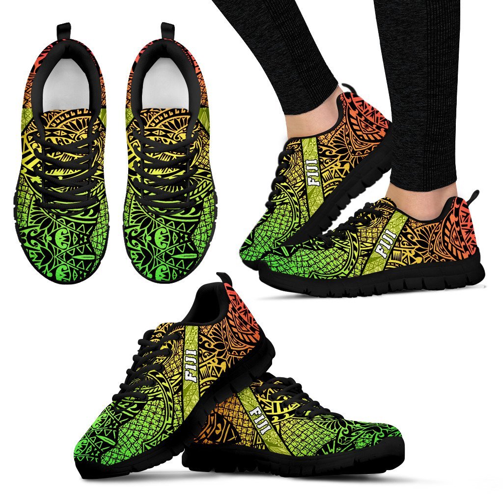 Fiji Poly Tribal Colorful Sneakers - Vibe Hoodie Shop