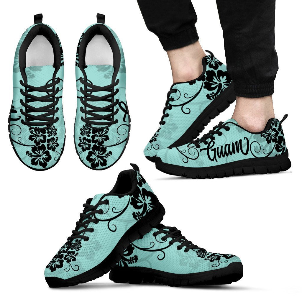 Guam Shoes - Guam with hibiscus Sneakers - Vibe Hoodie Shop