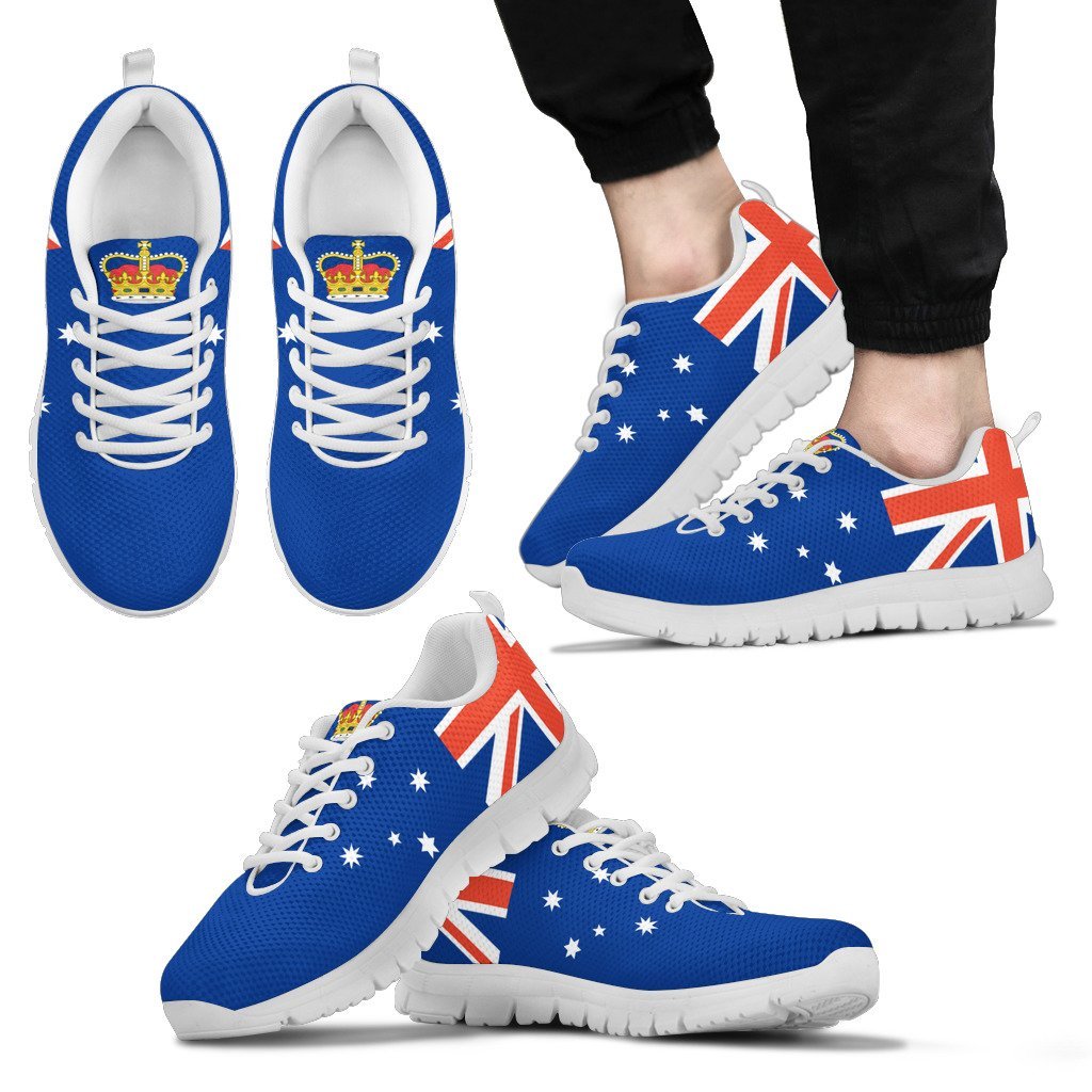 Sneakers - Aus Flag Shoes Victoria Flag And Coat Of Arms - Unisex - Vibe Hoodie Shop