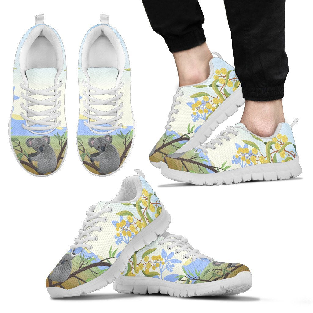 Australia Sneakers - Koala Shoes Mimosa Flower - Unisex - Vibe Hoodie Shop