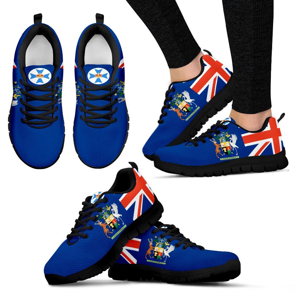 Sneakers - Aus Flag Shoes Queensland Australian Coat Of Arms - Unisex - Vibe Hoodie Shop