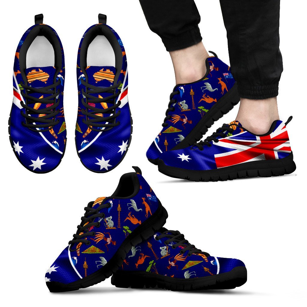 Sneakers - Aus Flag Shoes Australian Animal - Unisex - Vibe Hoodie Shop