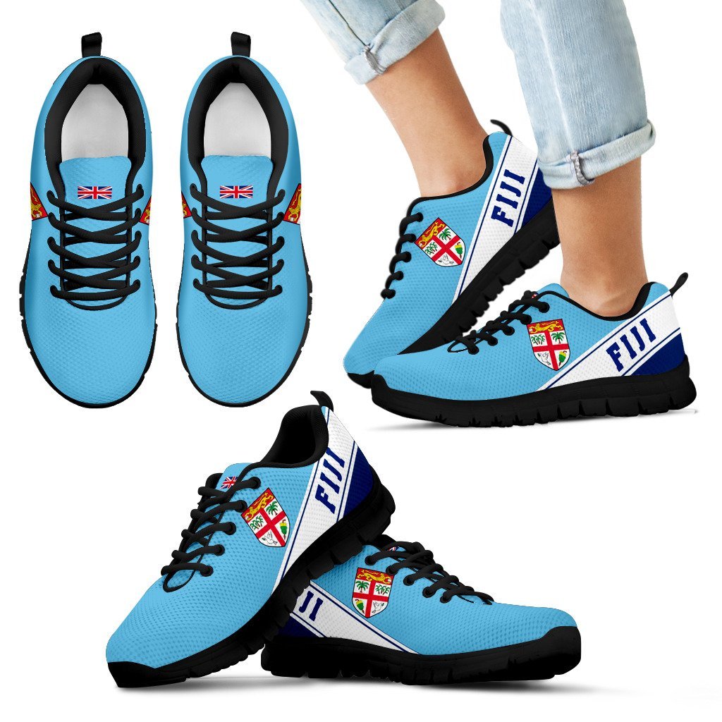 Fiji Flag Sneakers - Line Style - Vibe Hoodie Shop