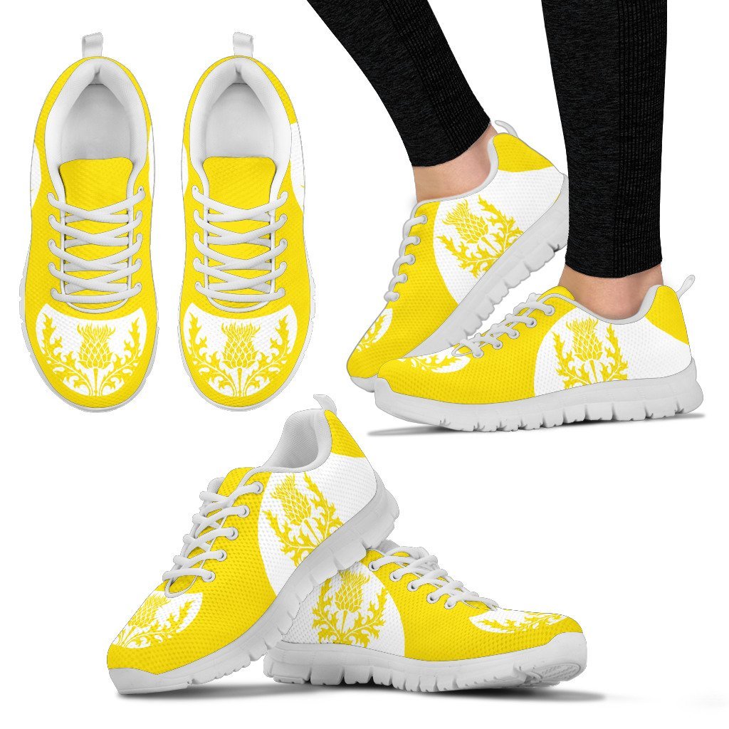 Scotland Thistle Sneakers - Cullinan Style Yellow Version - Vibe Hoodie Shop