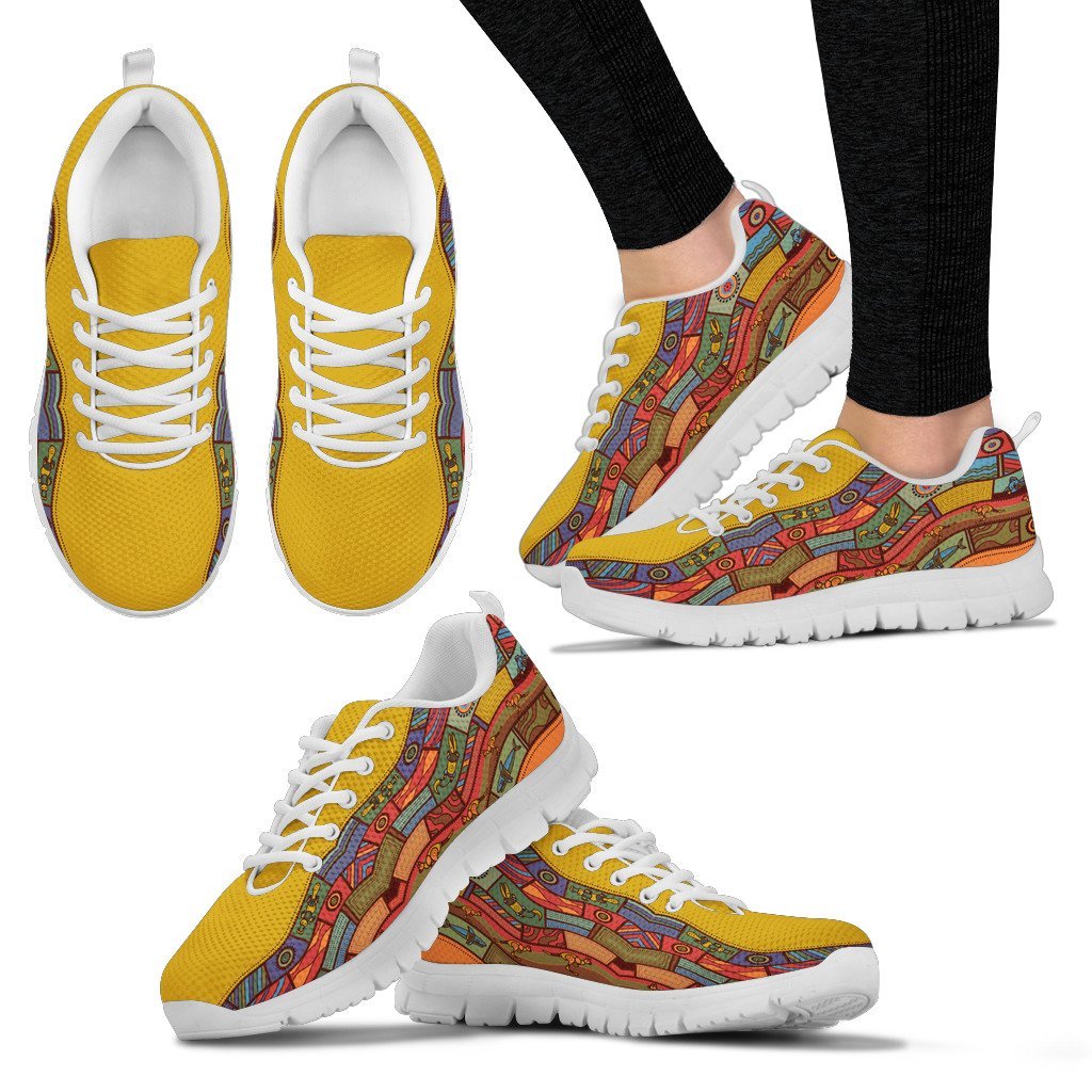 Australia Sneakers - Pattern Motifs Shoes - Vibe Hoodie Shop