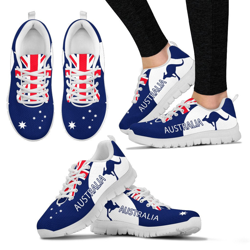 Sneakers - Australian Flag Shoes Kangaroo Symbol Sport Version - Unisex - Vibe Hoodie Shop