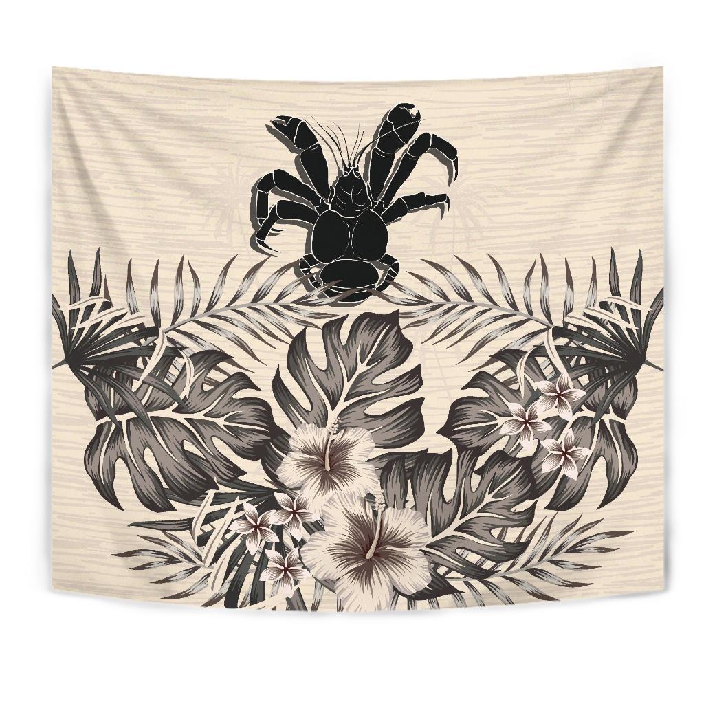 Niue 2 Tapestry - The Beige Hibiscus - Vibe Hoodie Shop