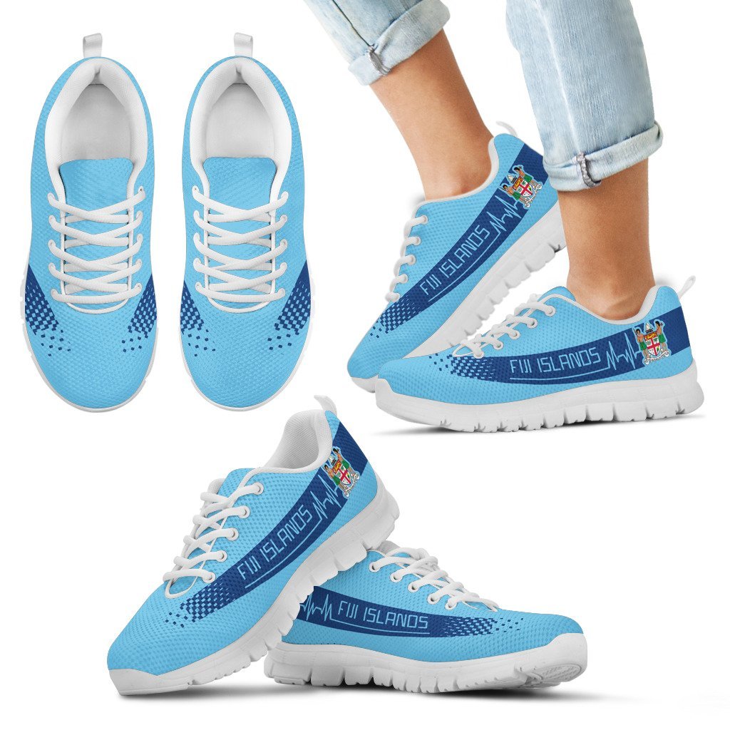 Fijian Heartbeat Sneakers - Coat Of Arms - Vibe Hoodie Shop