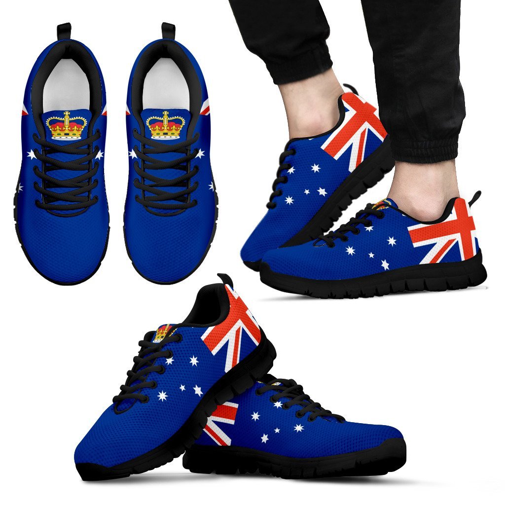 Sneakers - Aus Flag Shoes Victoria Flag And Coat Of Arms - Unisex - Vibe Hoodie Shop