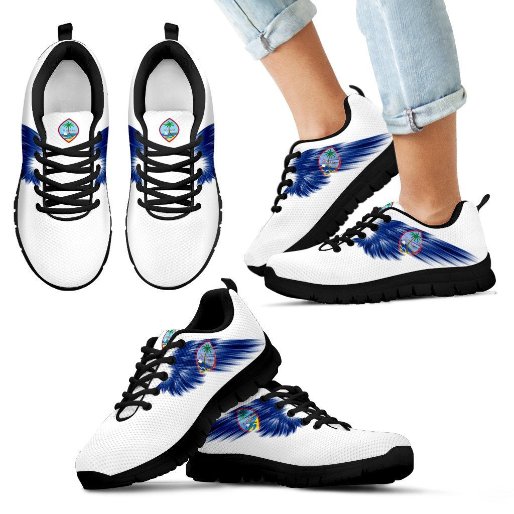 Guam Islands Shoes - Guam Wings Sneakers (White Version) - Vibe Hoodie Shop