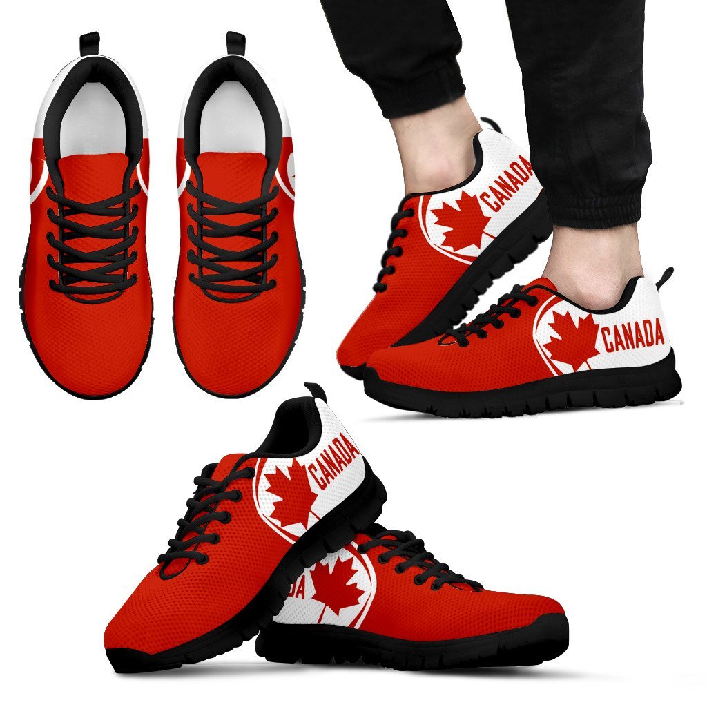 Canada Maple Leaf Sneakers - Circle Style - Vibe Hoodie Shop