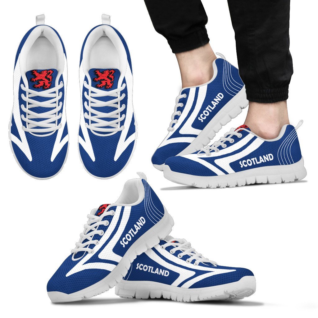 Scotland Shoes - Scotland Lion Sneakers Ace Blue Version - Vibe Hoodie Shop