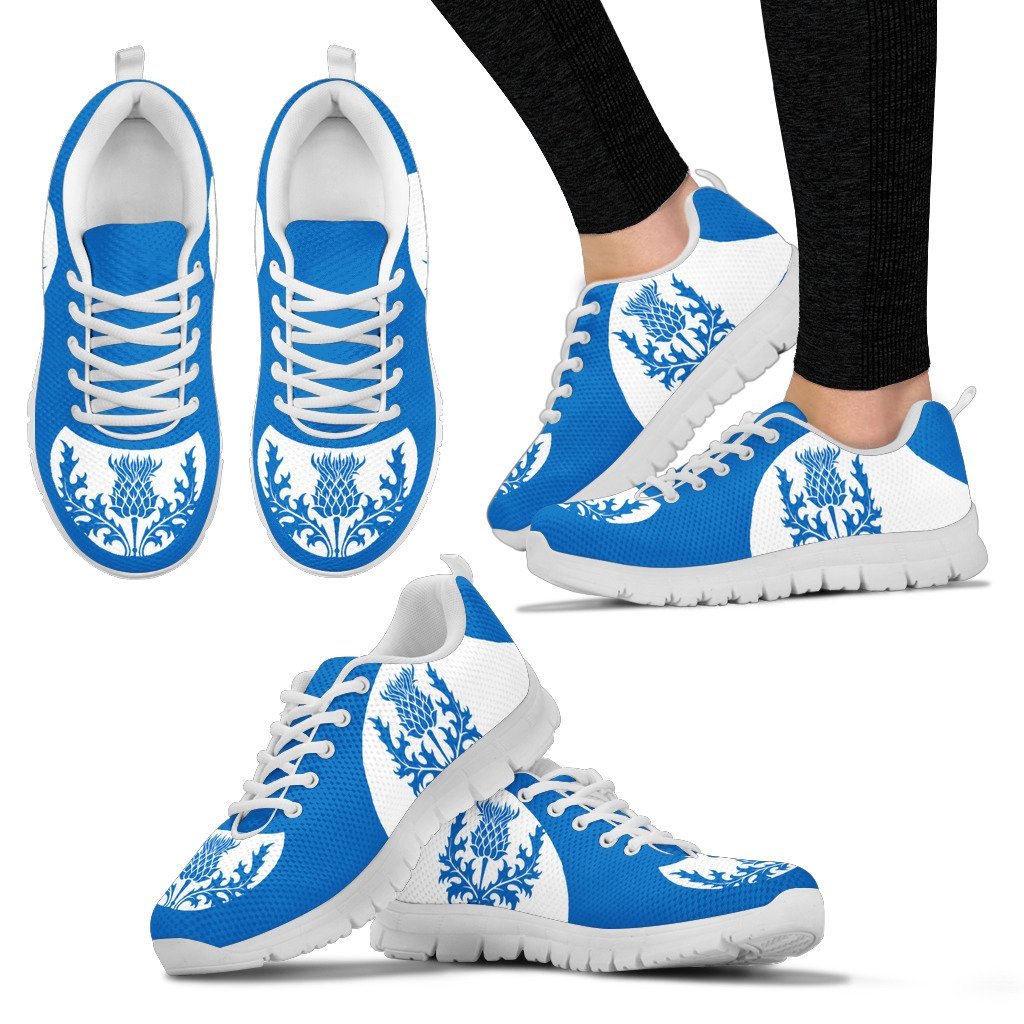 Scotland Thistle Sneakers - Cullinan Style Blue Version - Vibe Hoodie Shop