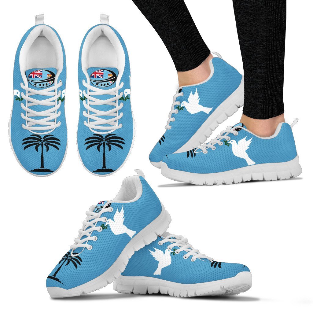 Fiji - Fijian Rugby National Team Flag Men's / Women's Sneakers (Shoes) - Vibe Hoodie Shop