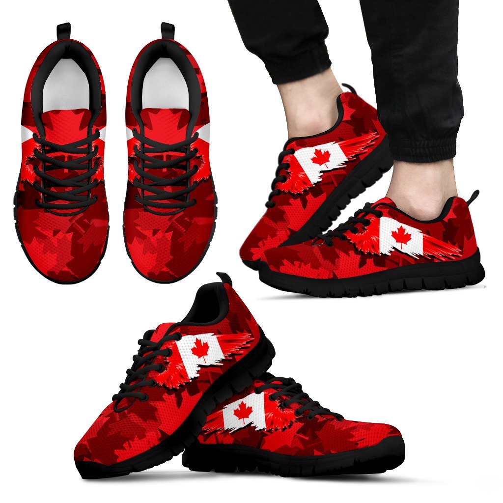 Canada Maple Leaf Wing Sneakers - Vibe Hoodie Shop