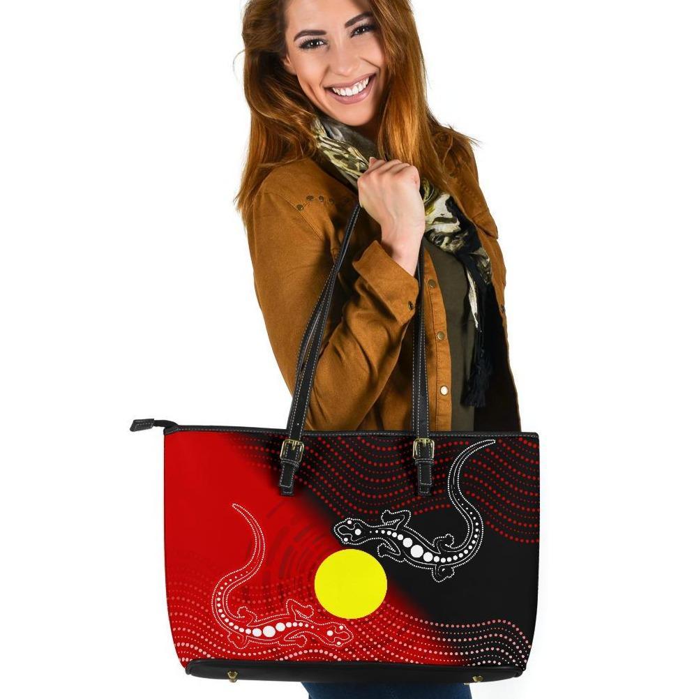 aboriginal-large-leather-tote-bag-two-indigenous-lizard