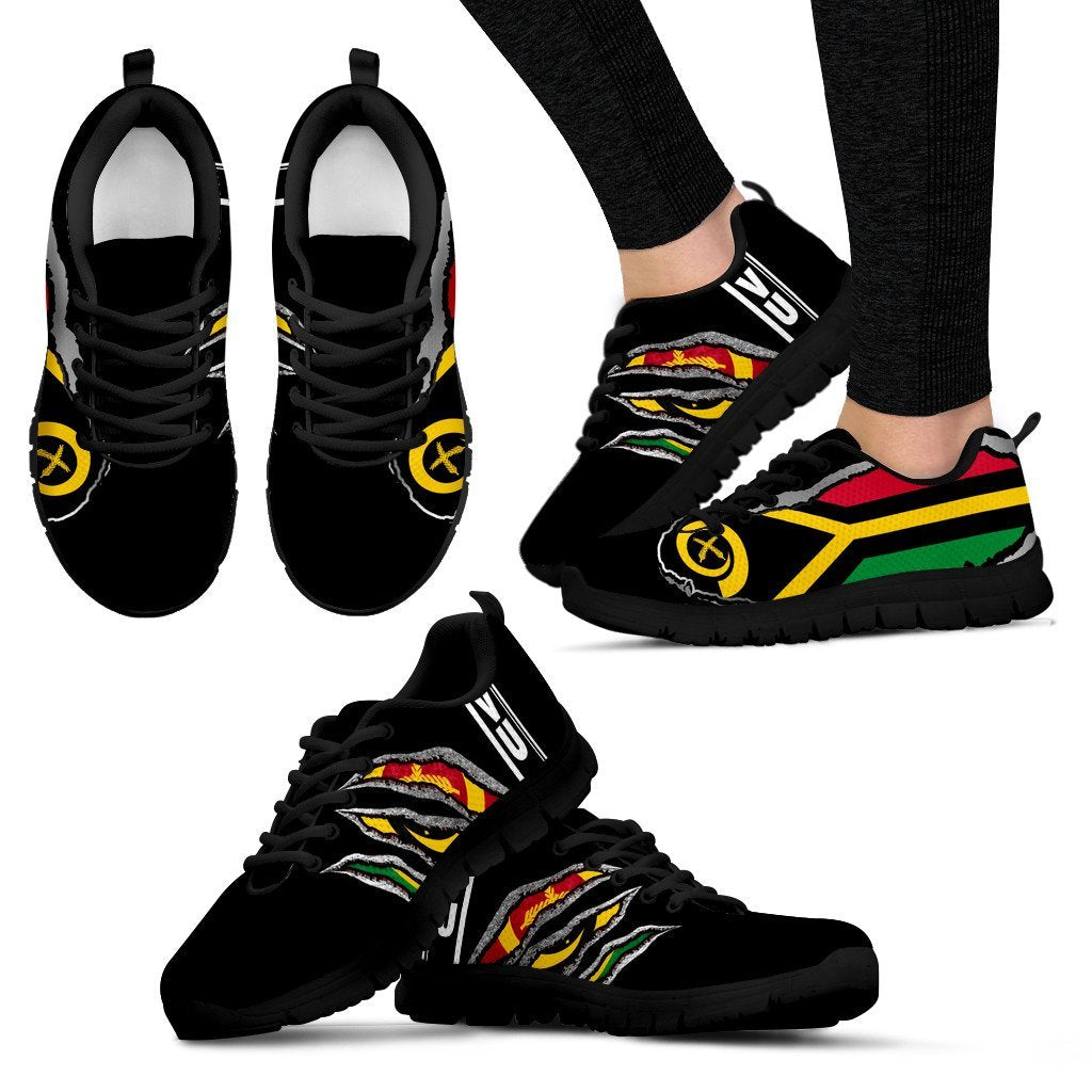 Vanuatu Sneakers Adamantium With Flag - Vibe Hoodie Shop