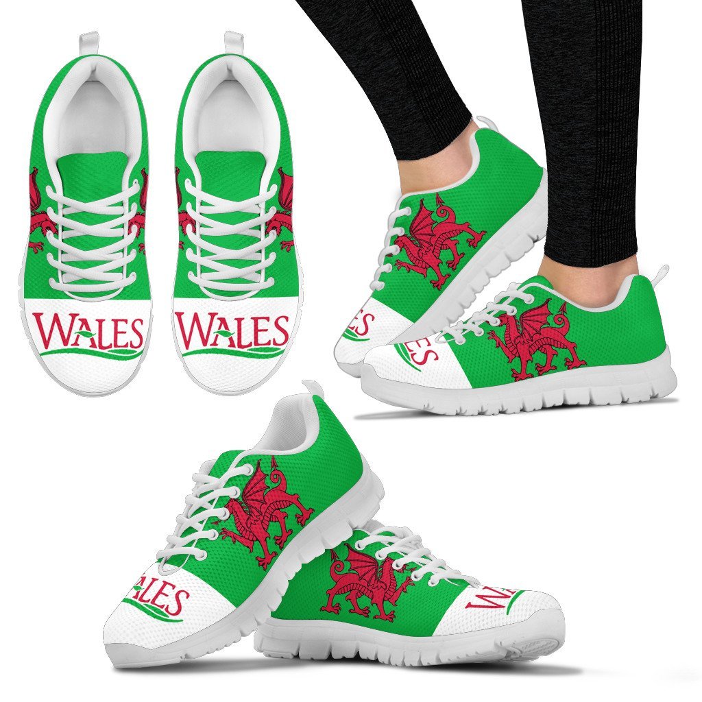 Wales Dragon Men's / Women's Sneakers (Shoes) - Vibe Hoodie Shop