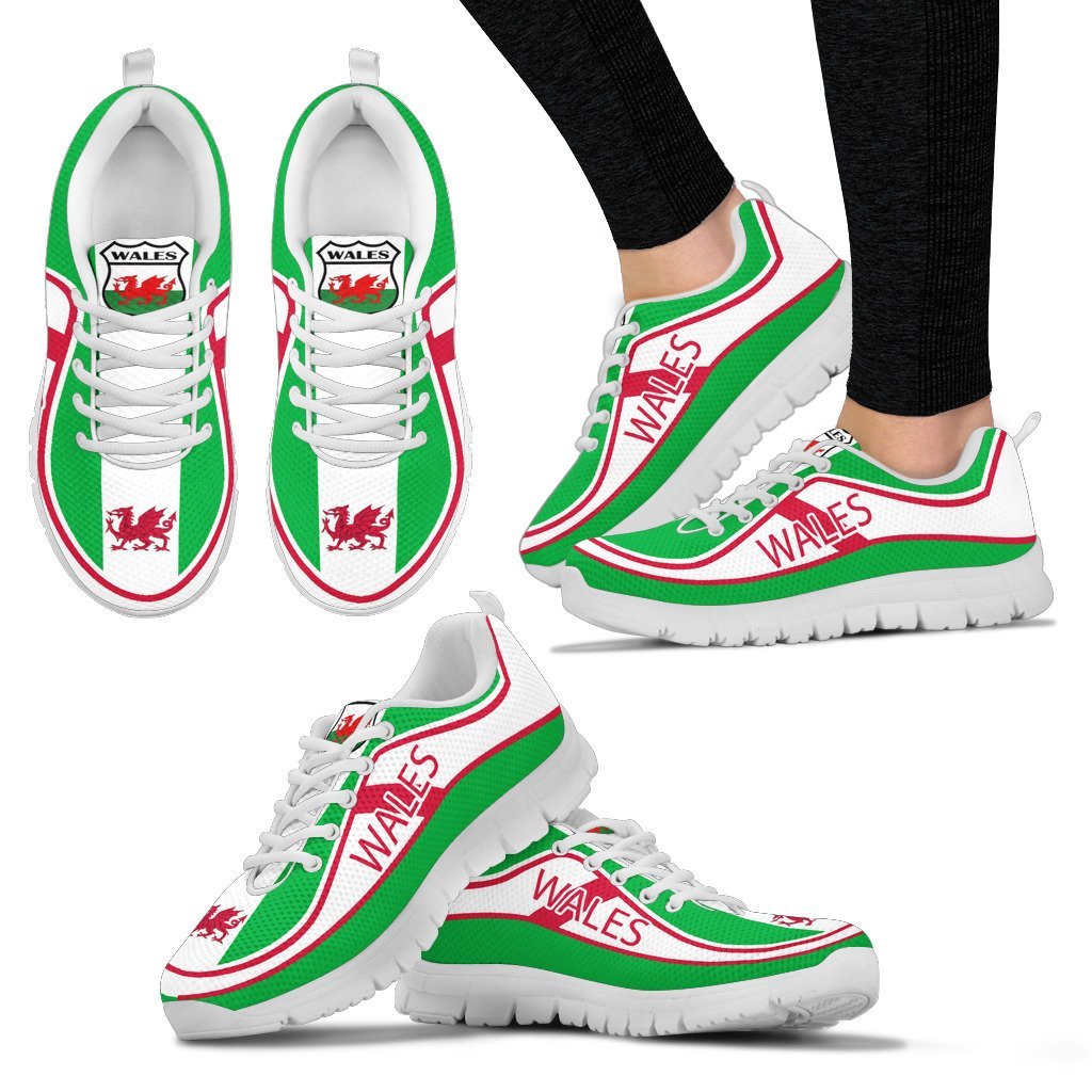 Wales Flag Color Sneakers - Vibe Hoodie Shop