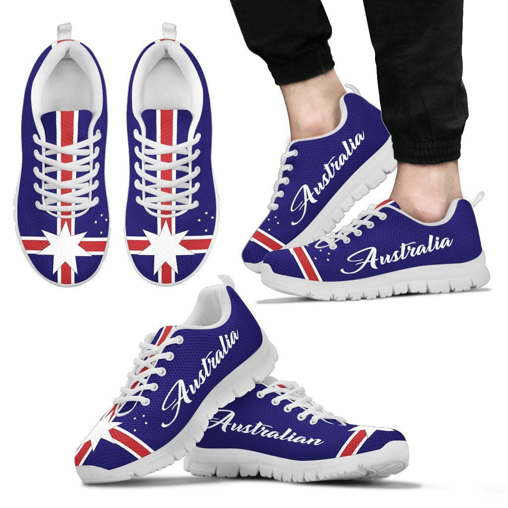 Sneakers - Aus Flag Shoes Australia Ver01 - Unisex - Vibe Hoodie Shop