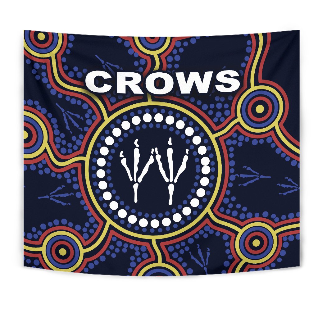 Adelaide Tapestry Indigenous Crows Footprint - Vibe Hoodie Shop