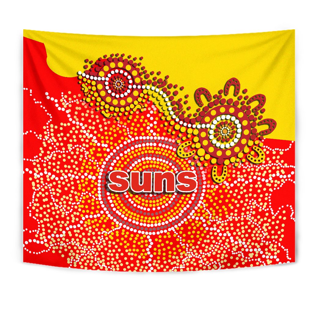 Gold Coast Tapestry Suns Aboriginal - Vibe Hoodie Shop