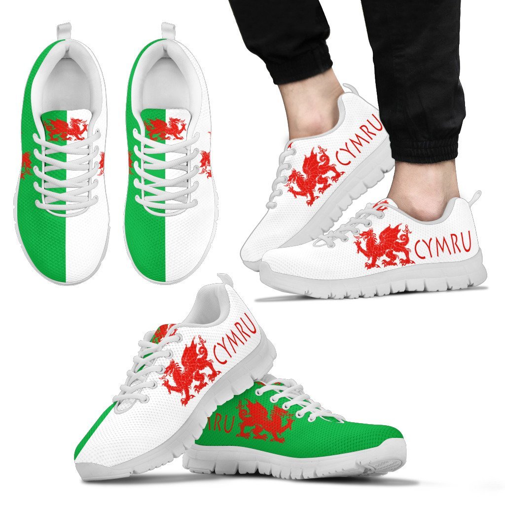 Wales - Cymru Men's / Women's Sneakers (Shoes) - Vibe Hoodie Shop