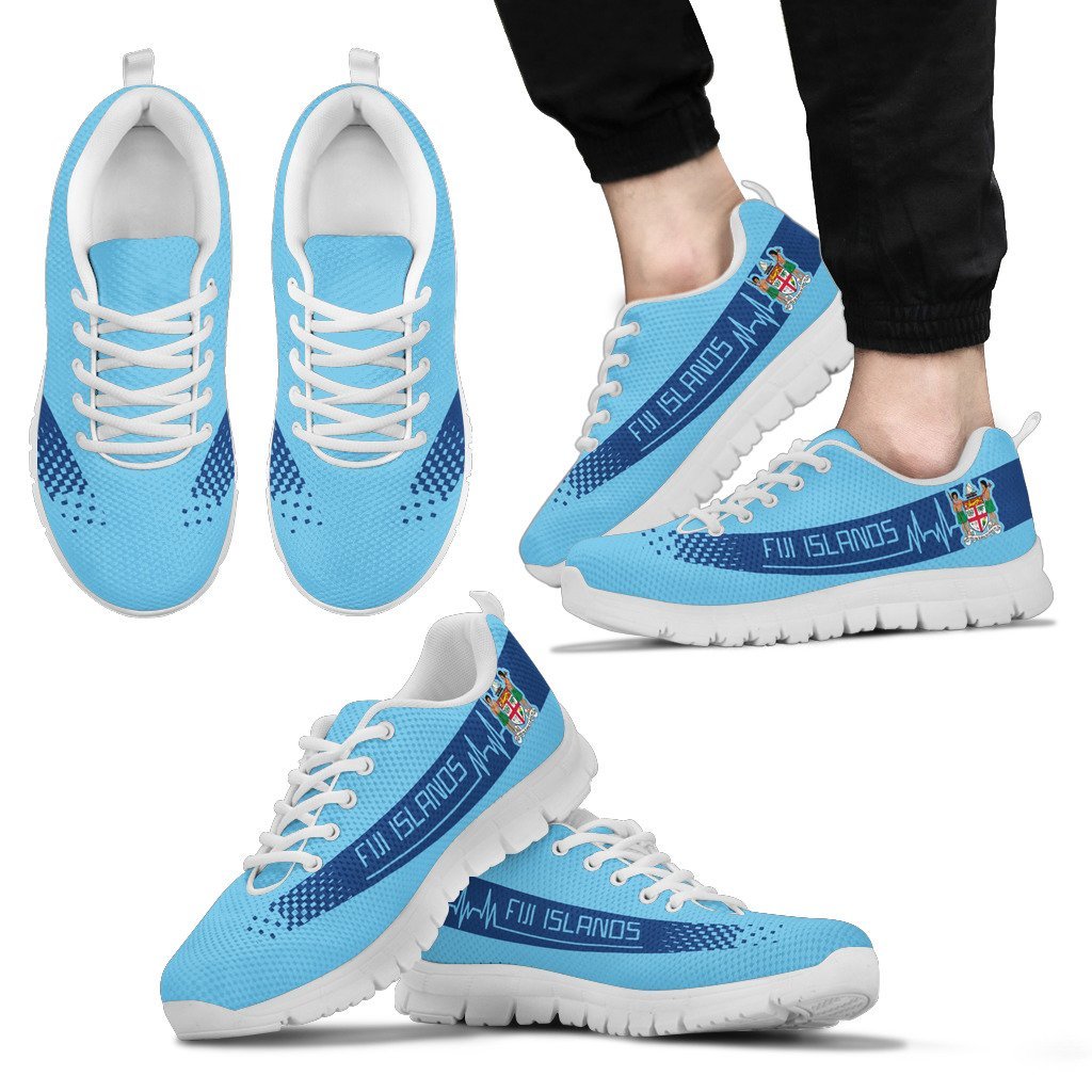Fijian Heartbeat Sneakers - Coat Of Arms - Vibe Hoodie Shop