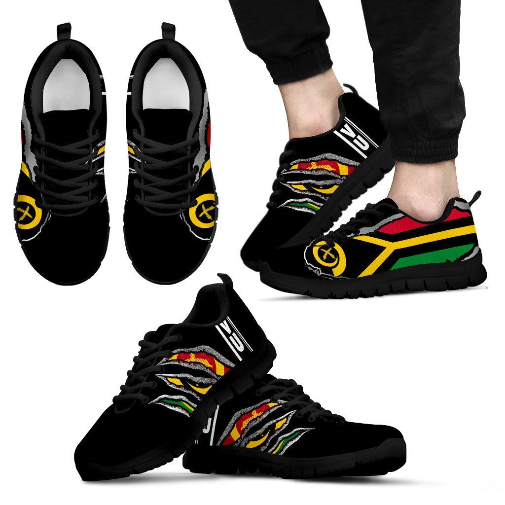 Vanuatu Sneakers Adamantium With Flag - Vibe Hoodie Shop