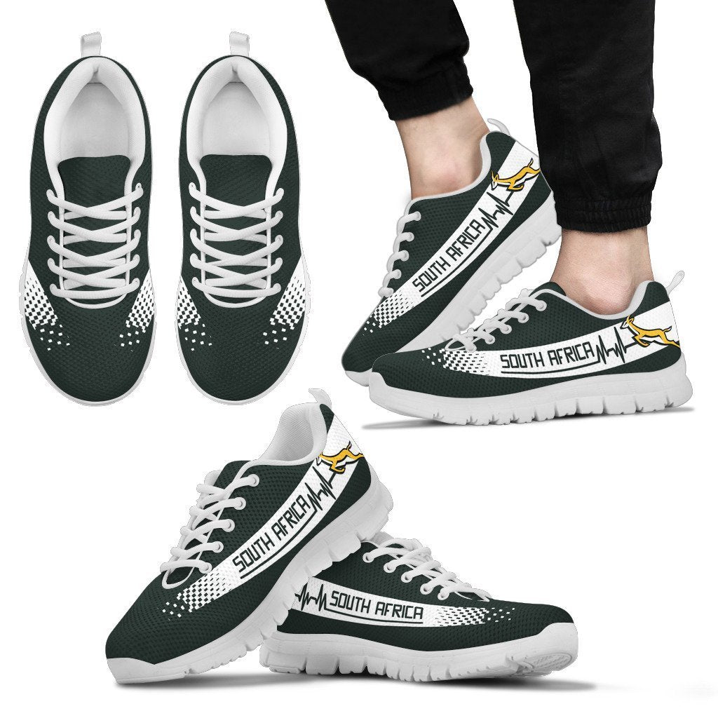 South Africa - Springboks Heartbeat Sneakers - Vibe Hoodie Shop