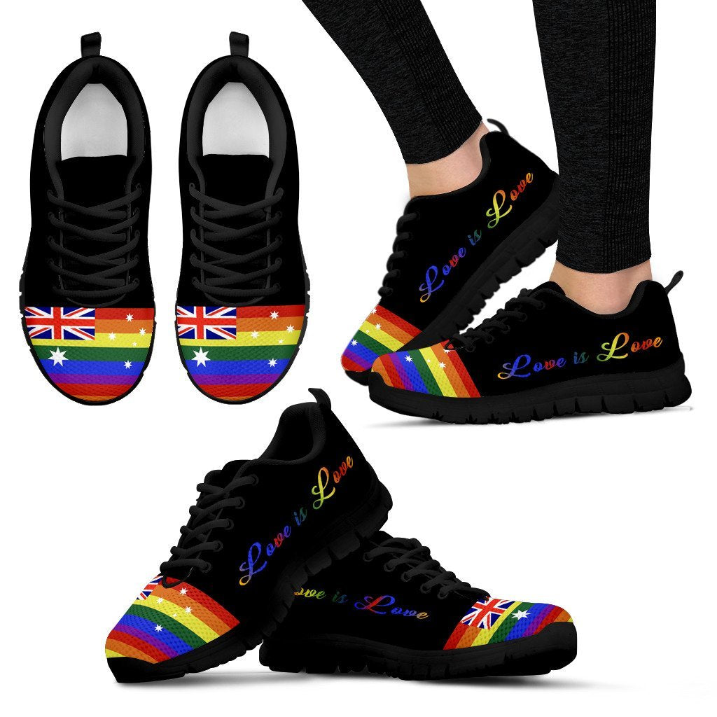 Sneakers - Aus Flag Lgbt Color - Unisex - Vibe Hoodie Shop