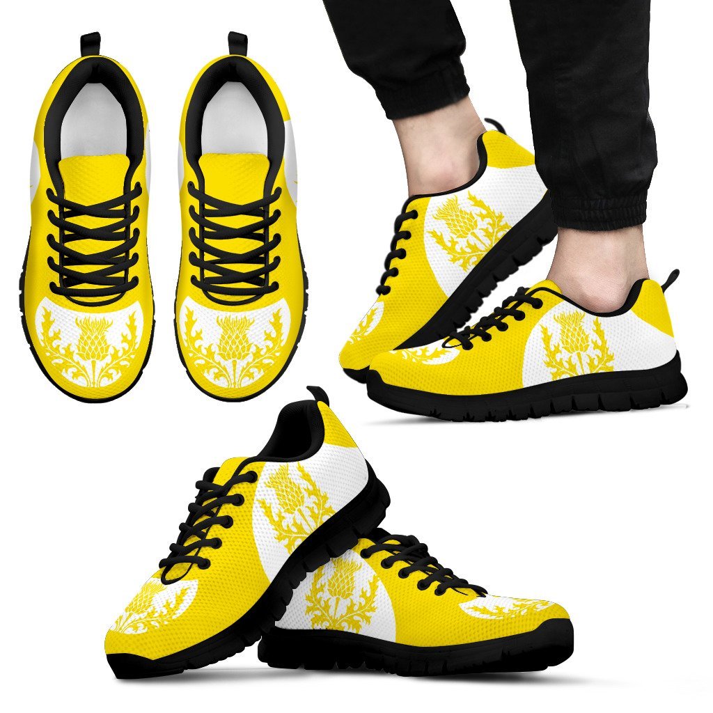 Scotland Thistle Sneakers - Cullinan Style Yellow Version - Vibe Hoodie Shop