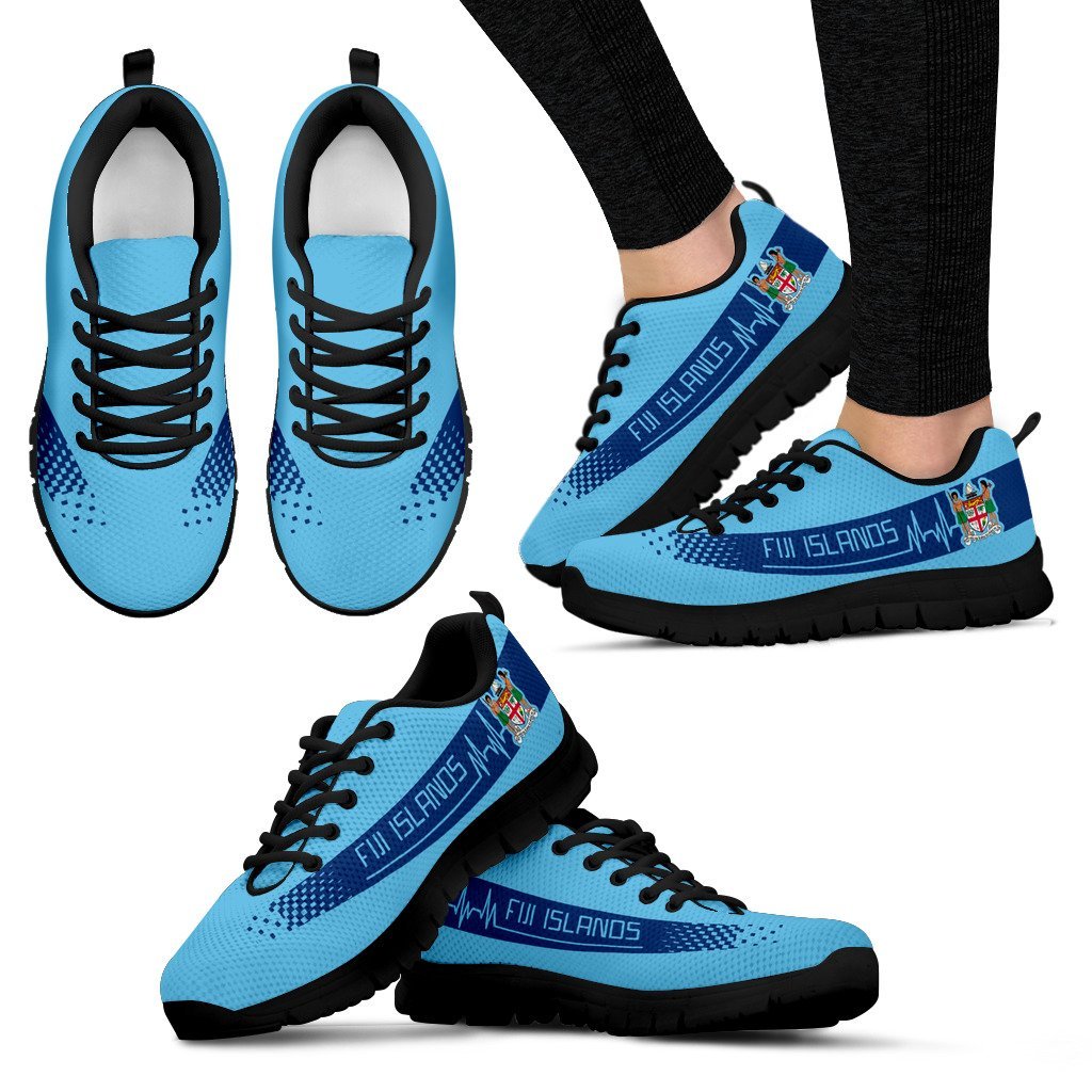 Fijian Heartbeat Sneakers - Coat Of Arms - Vibe Hoodie Shop
