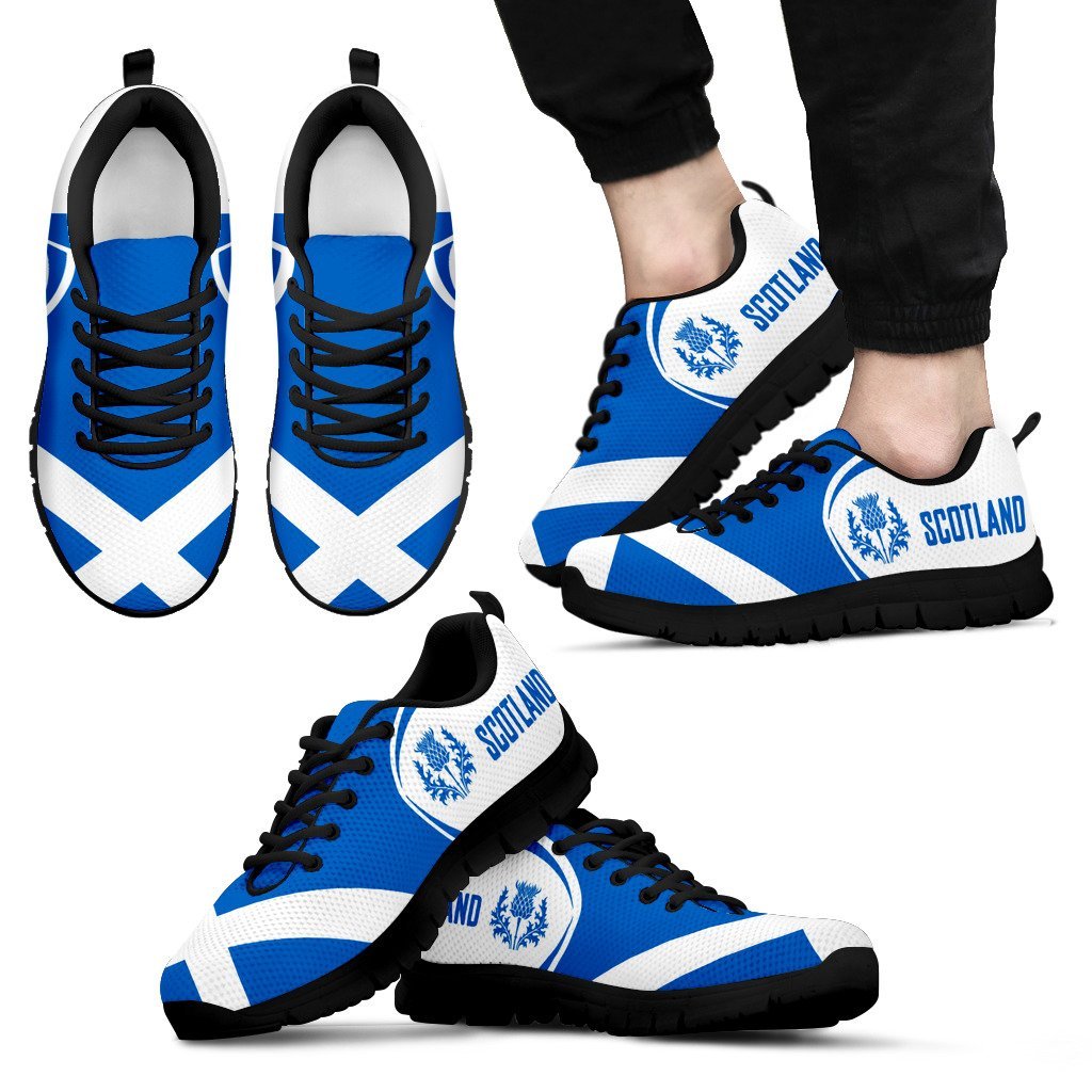 Scotland Thistle Flag Sneakers - Vibe Hoodie Shop