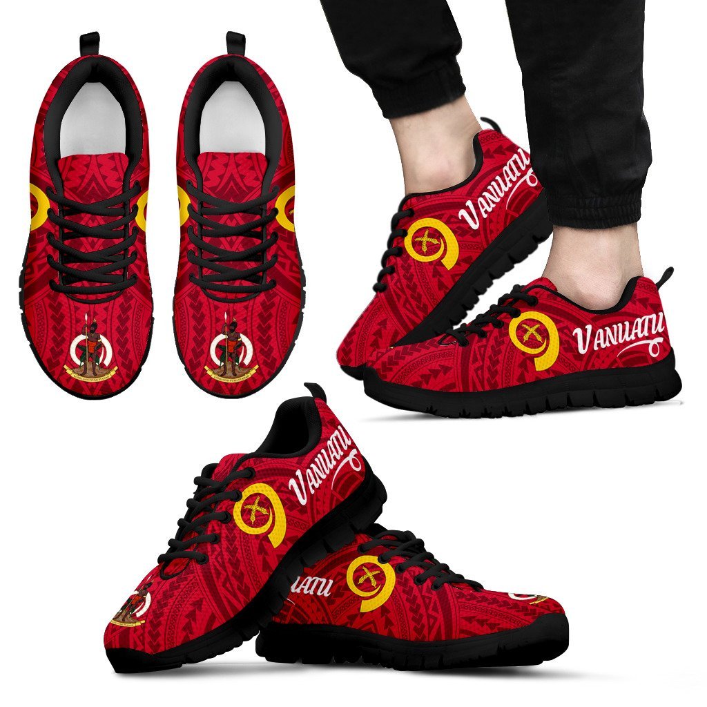 Vanuatu Red Sneakers (Shoes) - Vibe Hoodie Shop