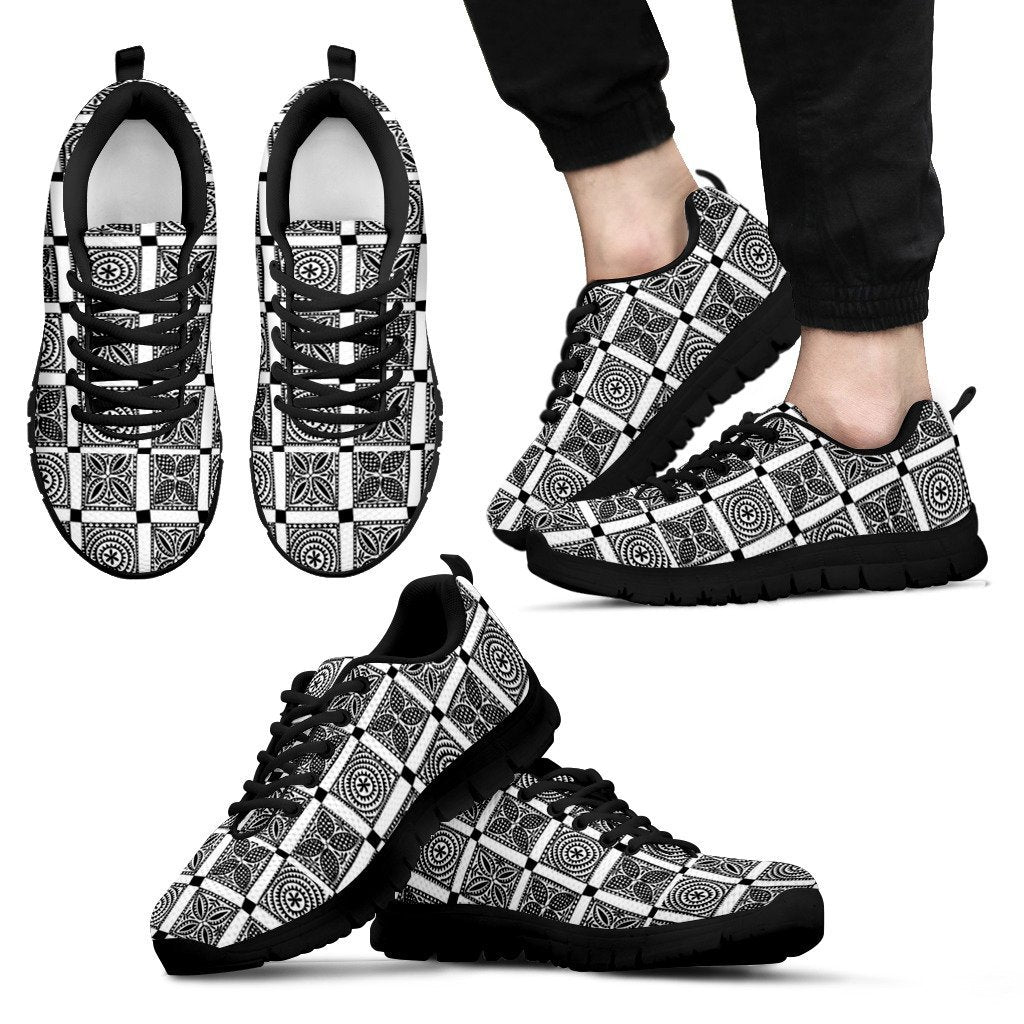 Fiji Tapa Moresquares Shop Men's / Women's Sneakers (Shoes) - Vibe Hoodie Shop