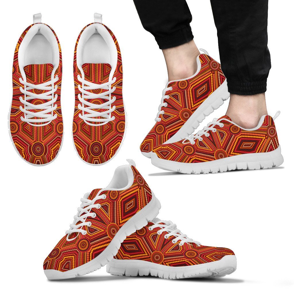 Aboriginal Sneakers, Indigenous Patterns Shoes Ver22 - Vibe Hoodie Shop