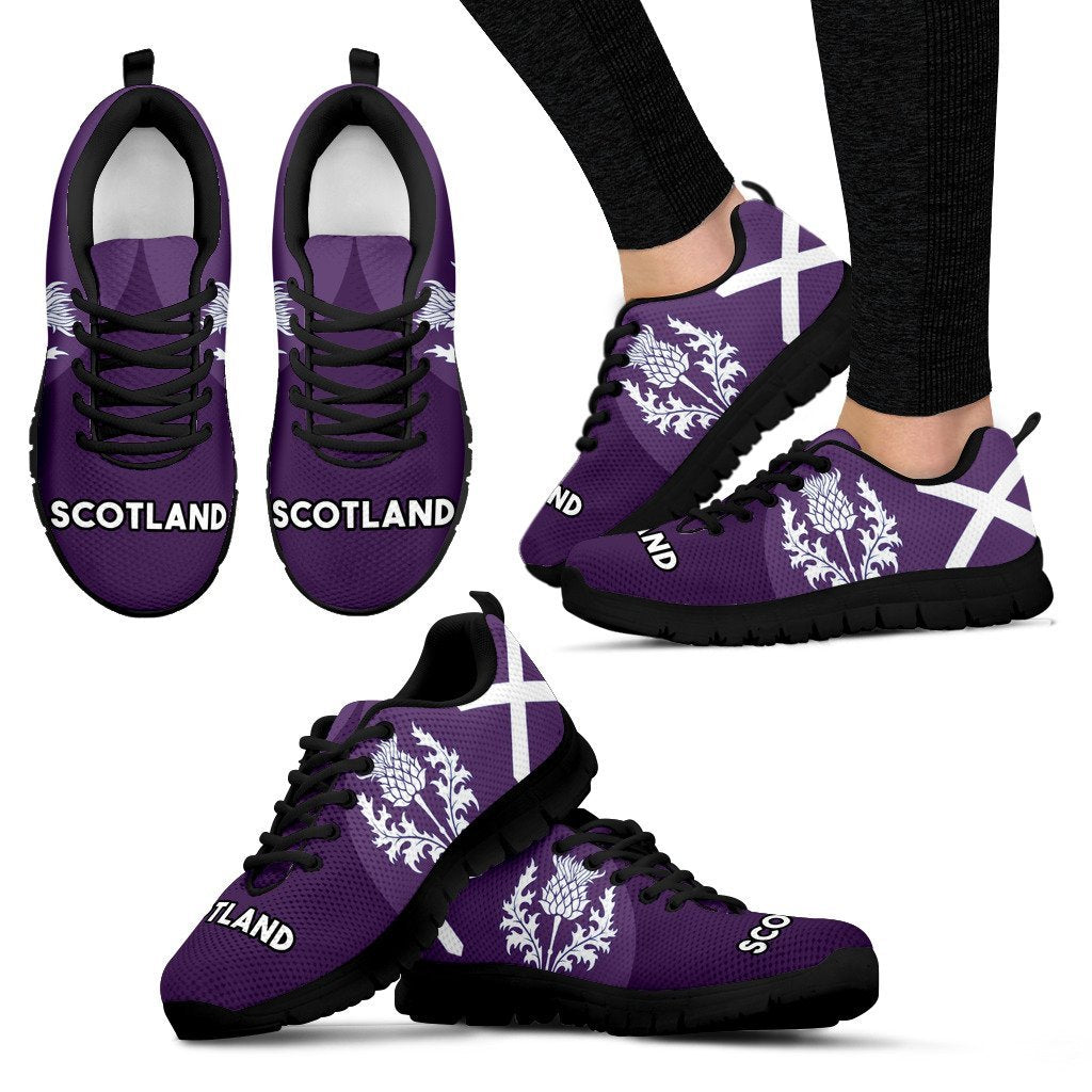 Scotland Sneakers Flag Wave Purple - Vibe Hoodie Shop