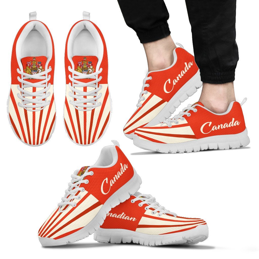 Canada Coat Of Arms Sneakers - Vibe Hoodie Shop