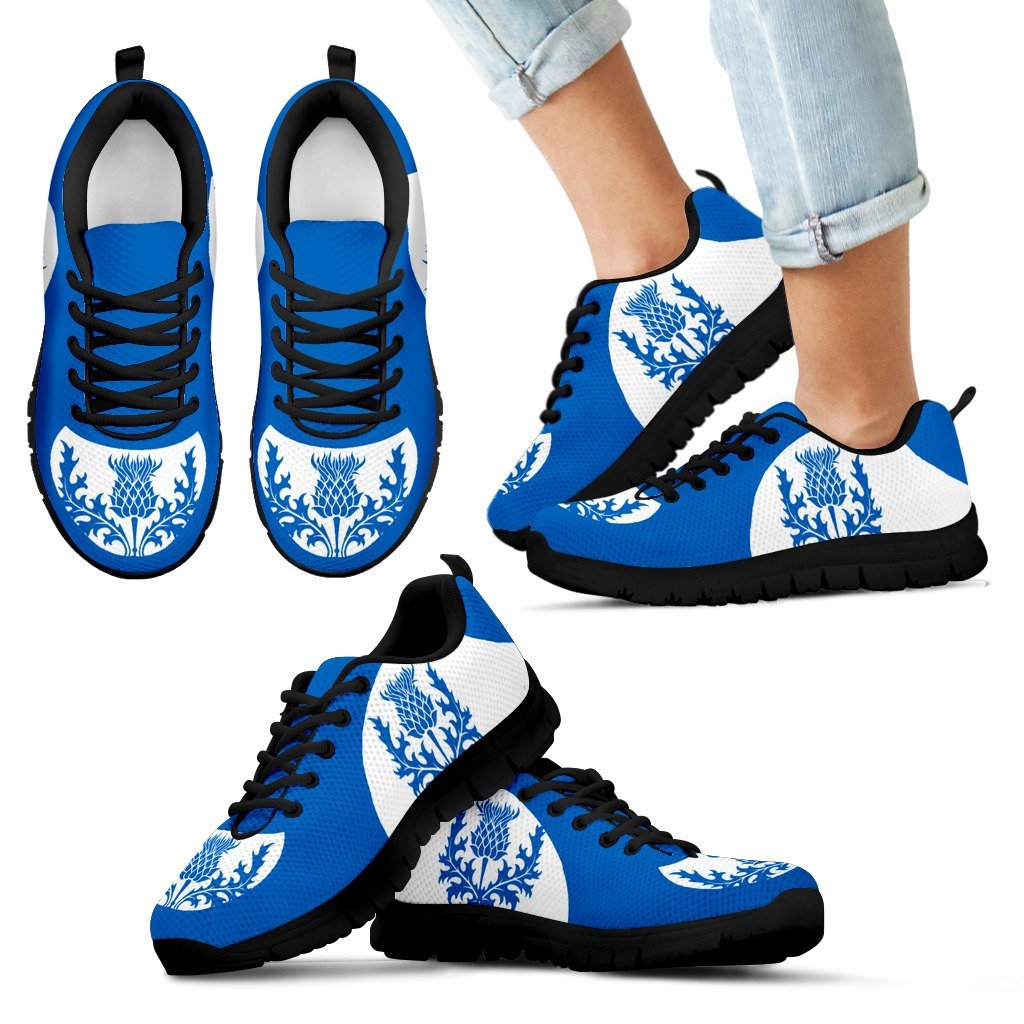 Scotland Thistle Sneakers - Cullinan Style Blue Version - Vibe Hoodie Shop