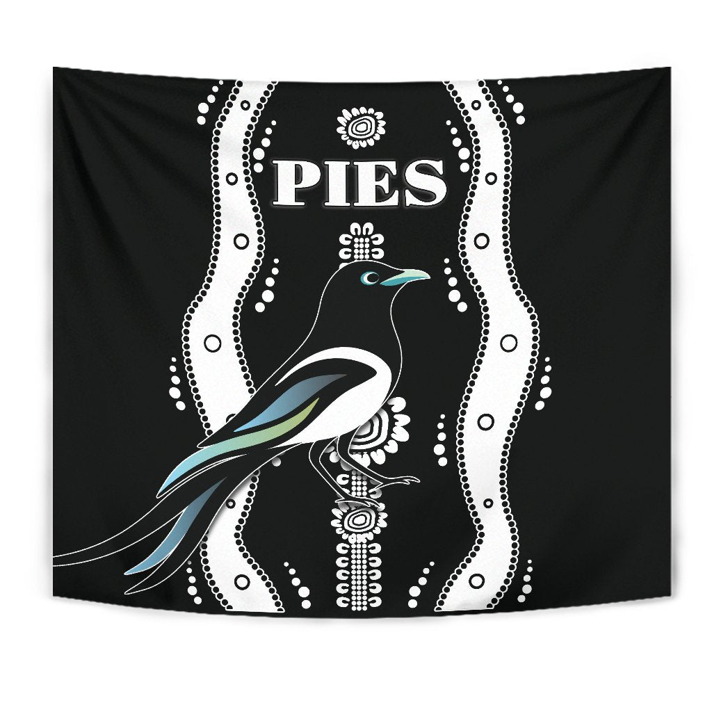 Collingwood Tapestry Pies Indigenous - Black - Vibe Hoodie Shop