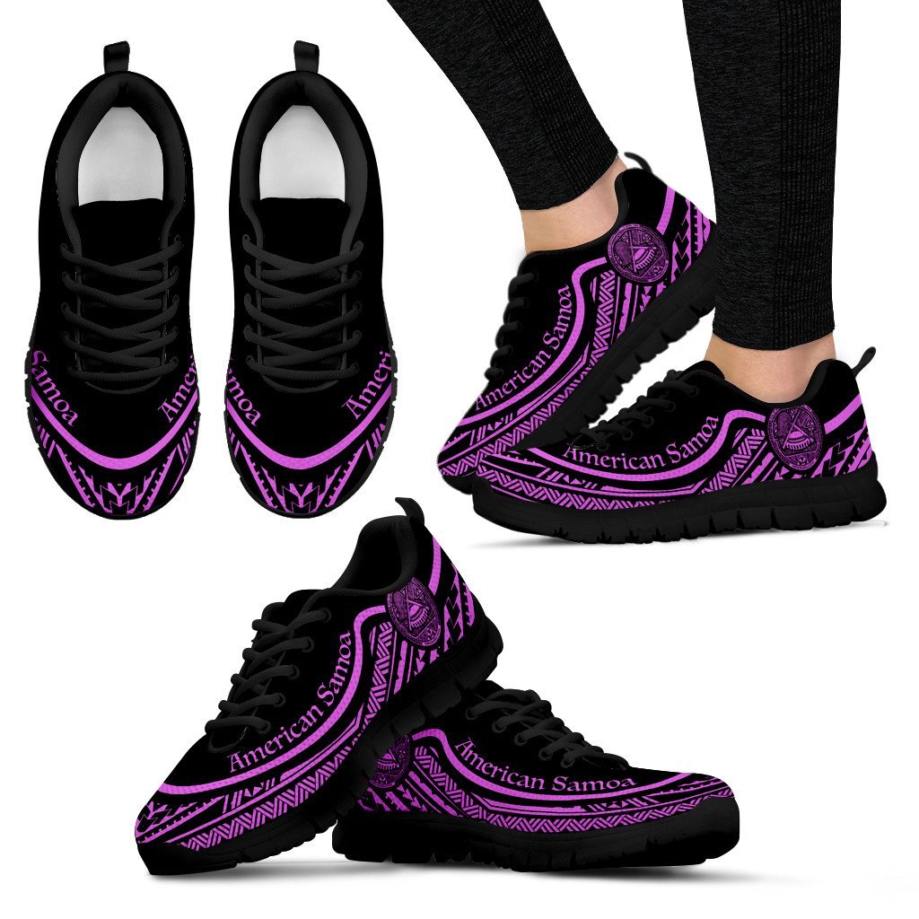 American Samoa Wave Sneakers Purple Color - Vibe Hoodie Shop