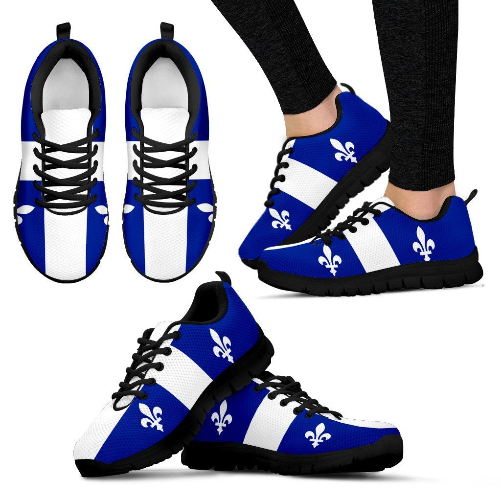 Canada Quebec Flag Sneakers - Vibe Hoodie Shop