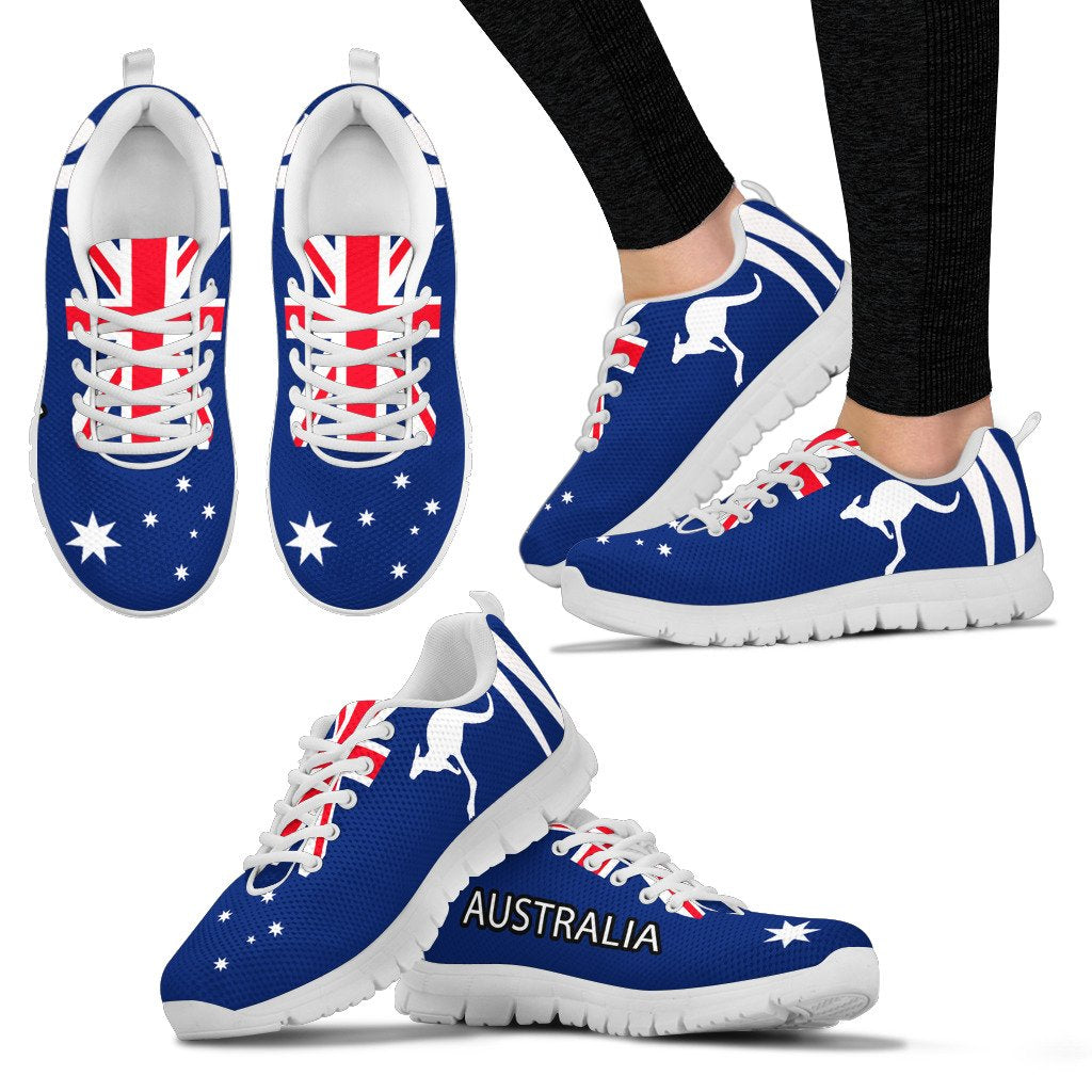 Sneakers - Aus Flag Shoes Kangaroo - Unisex - Vibe Hoodie Shop