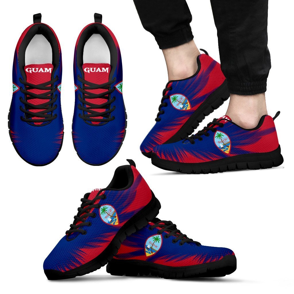 Guam Flying Flag Wings Sneakers - Vibe Hoodie Shop