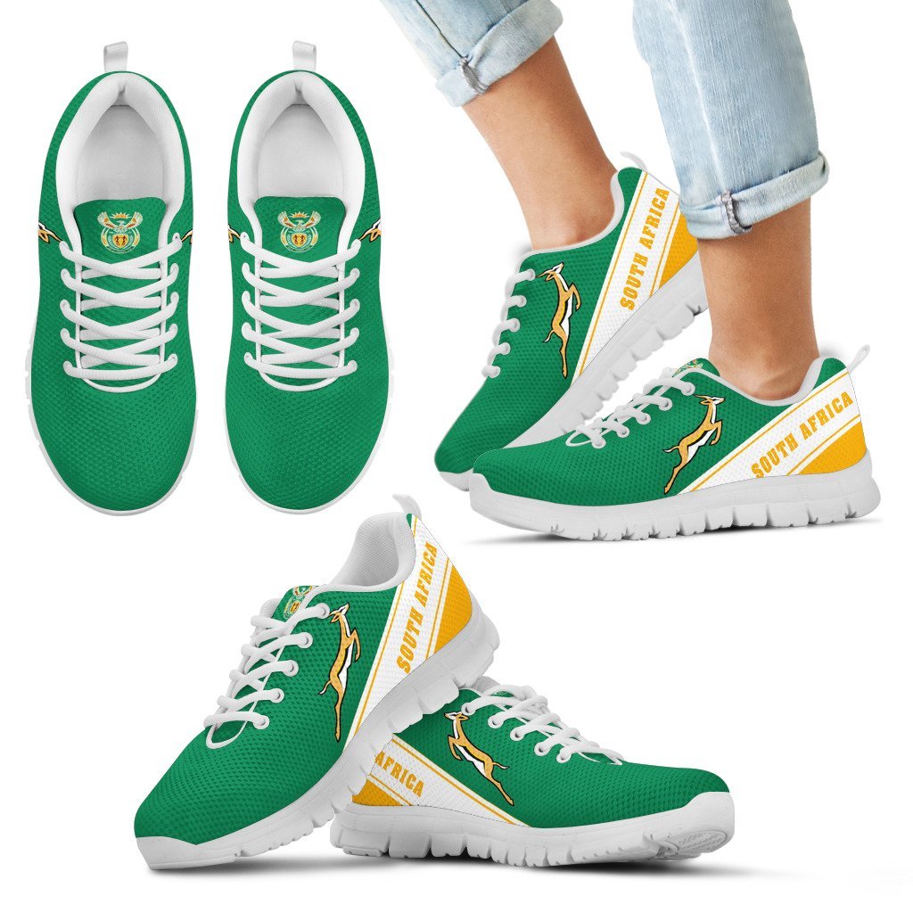 South Africa Springboks Sneakers - Line Style - Vibe Hoodie Shop